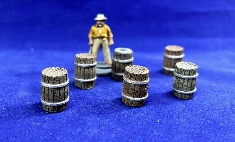 Wooden Barrels - 28mm Terrain