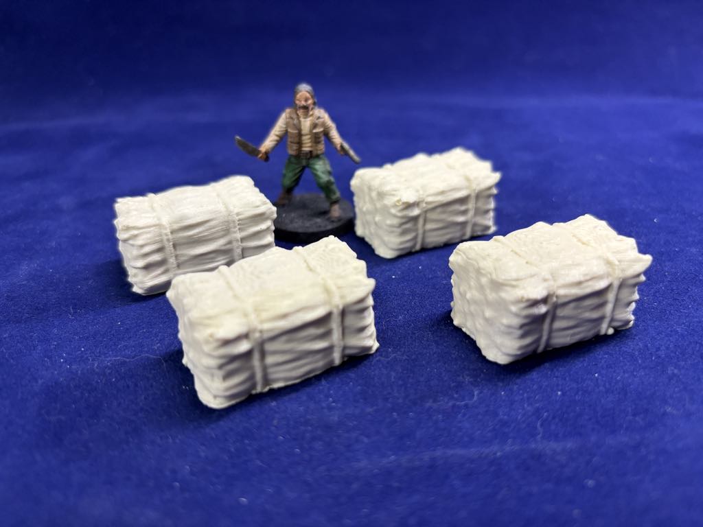 Large Hay Bales - 28mm Terrain