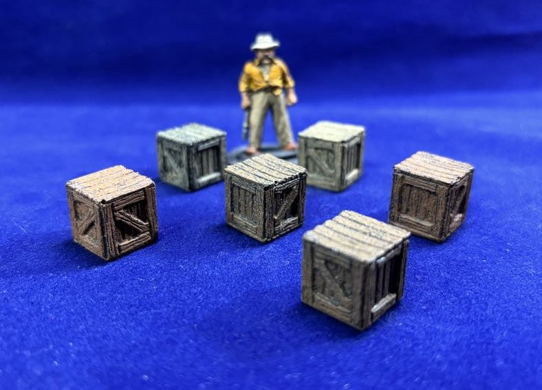 Small Wooden Crates - 28mm Terrain