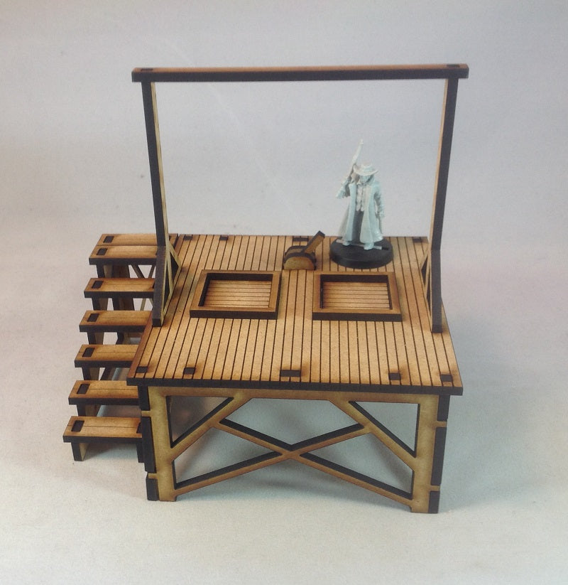 Gallows 28mm Old West Terrain | Atomic Laser Cut Designs