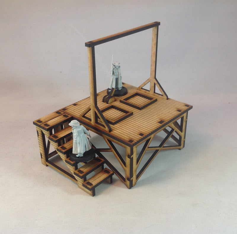 Gallows 28mm Old West Terrain | Atomic Laser Cut Designs