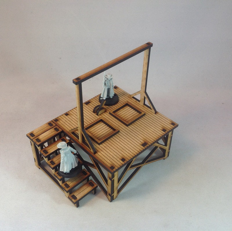 Gallows 28mm Old West Terrain | Atomic Laser Cut Designs